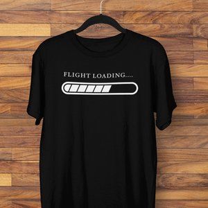Travel Custom made T shirts “Flight Loading”